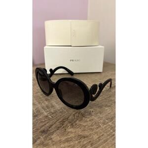 Prada Baroque Black Women Sunglasses